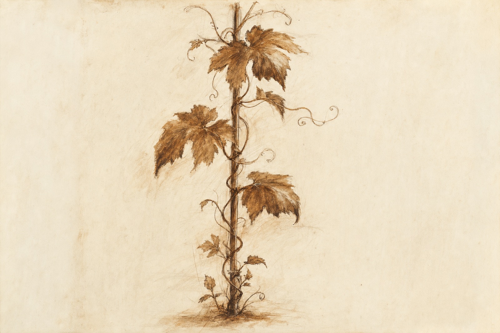 Study of a climbing vine